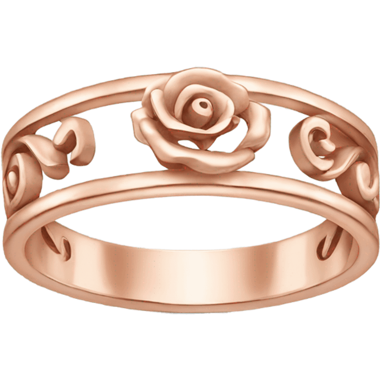 rose gold ring emoji