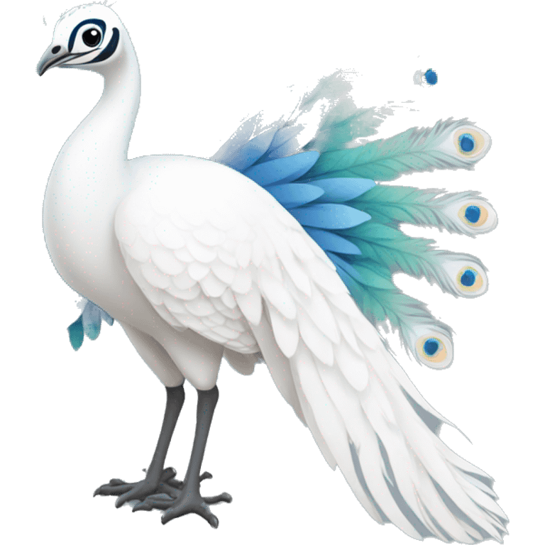 White peacock emoji