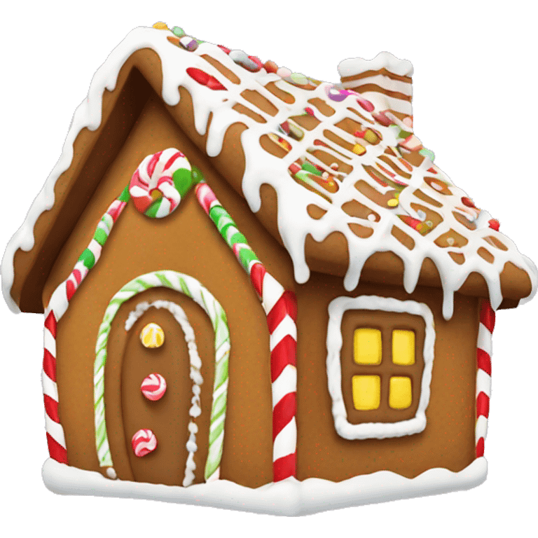 gingerbread house emoji