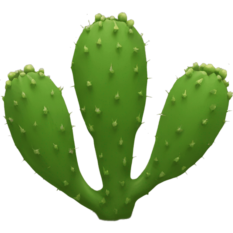 round Nopal without pot emoji