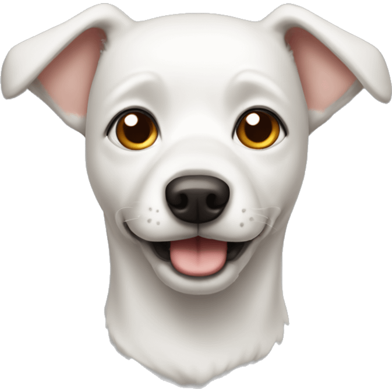 White pointy eared dog emoji