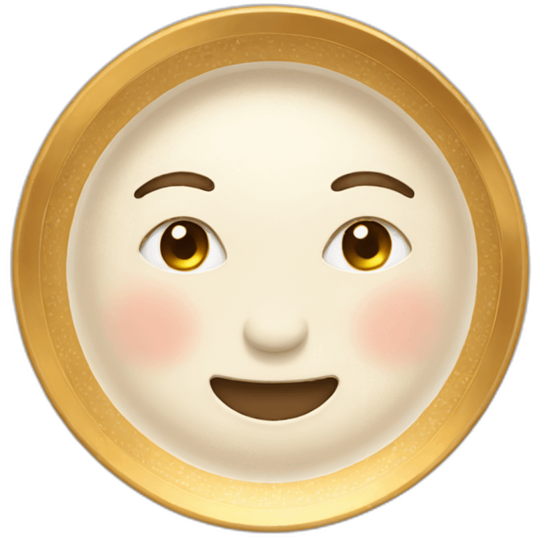 gold cute plate emoji