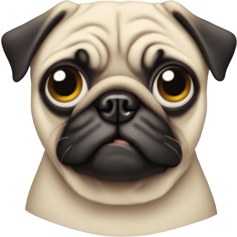 One eyed pug emoji