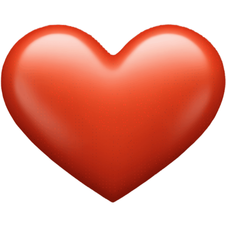 Vermilion color heart emoji