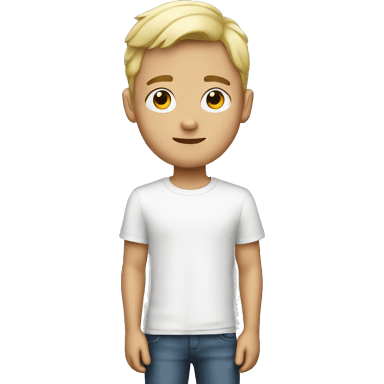 White boy as an influencer  emoji