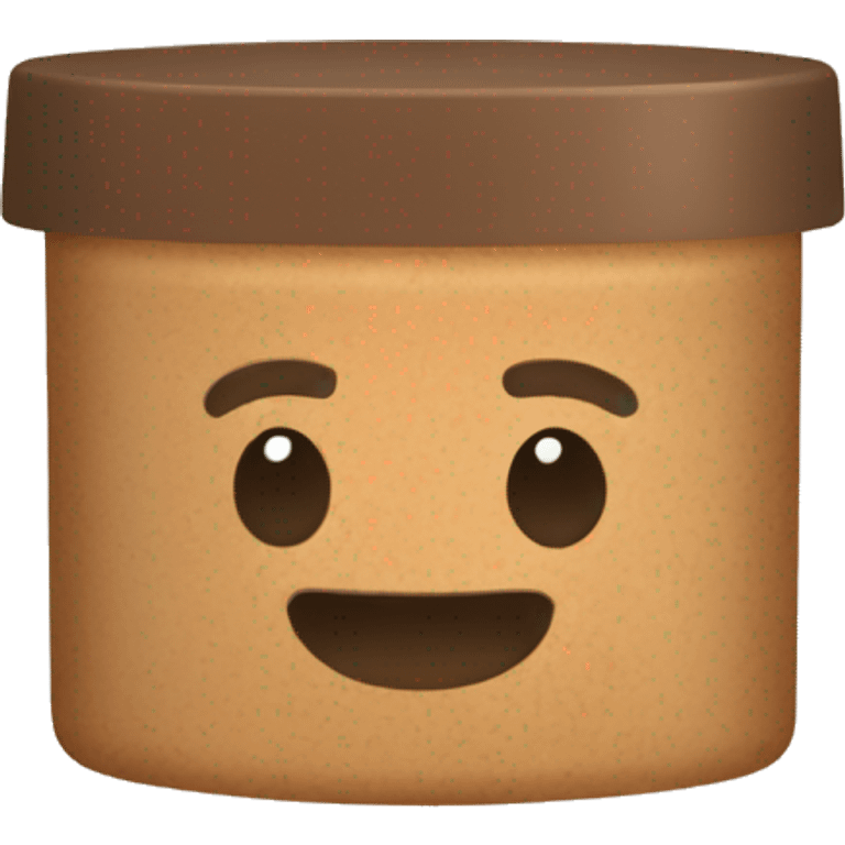 light brown body scrub pot emoji