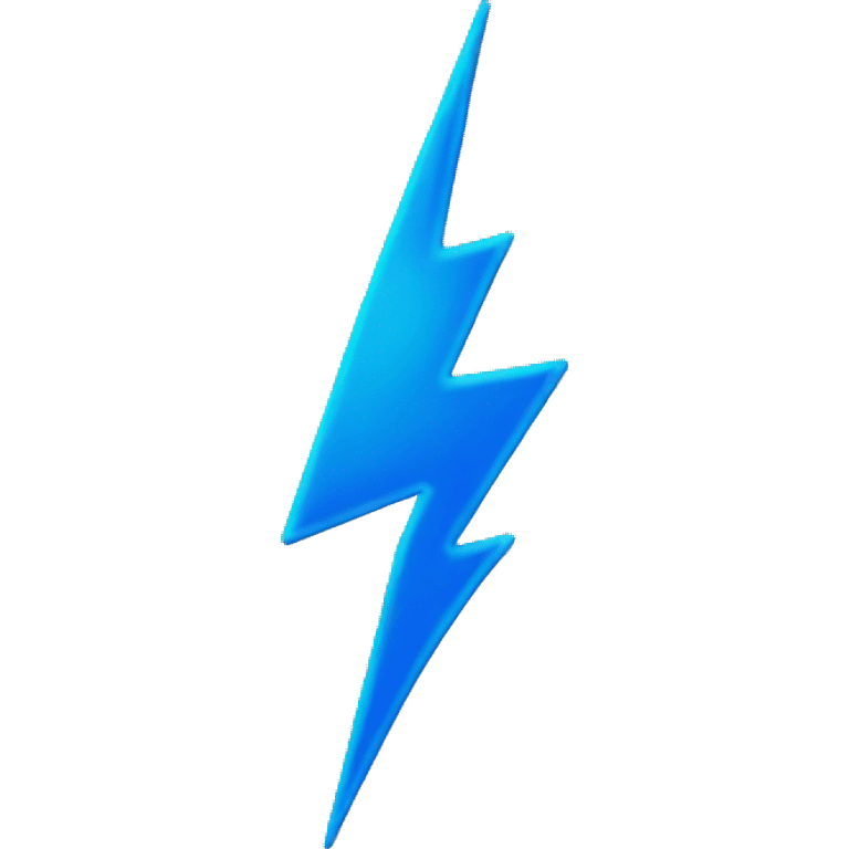 blue lightning bolt emoji