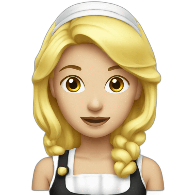 blonde maid emoji