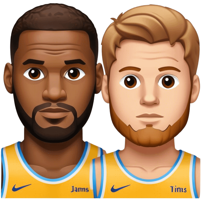 lebron james and luka doncic emoji