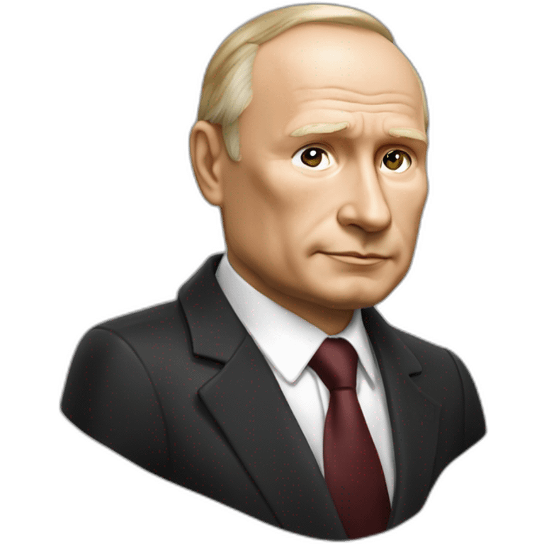 Vladimir Poutine sur un ours emoji