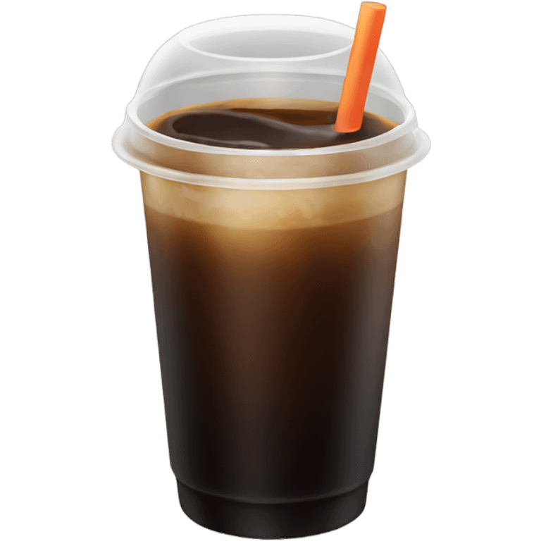 Iced black coffee  emoji