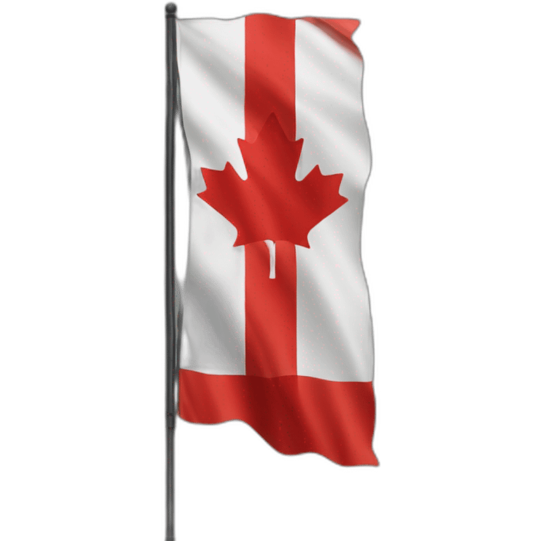 Canada flag in black Theame emoji