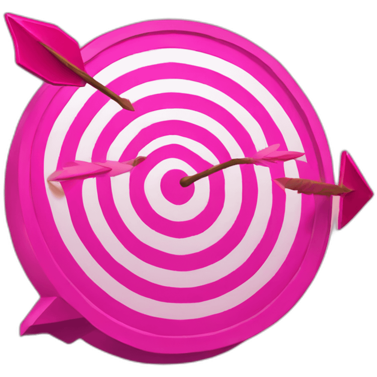 pink arrow target emoji