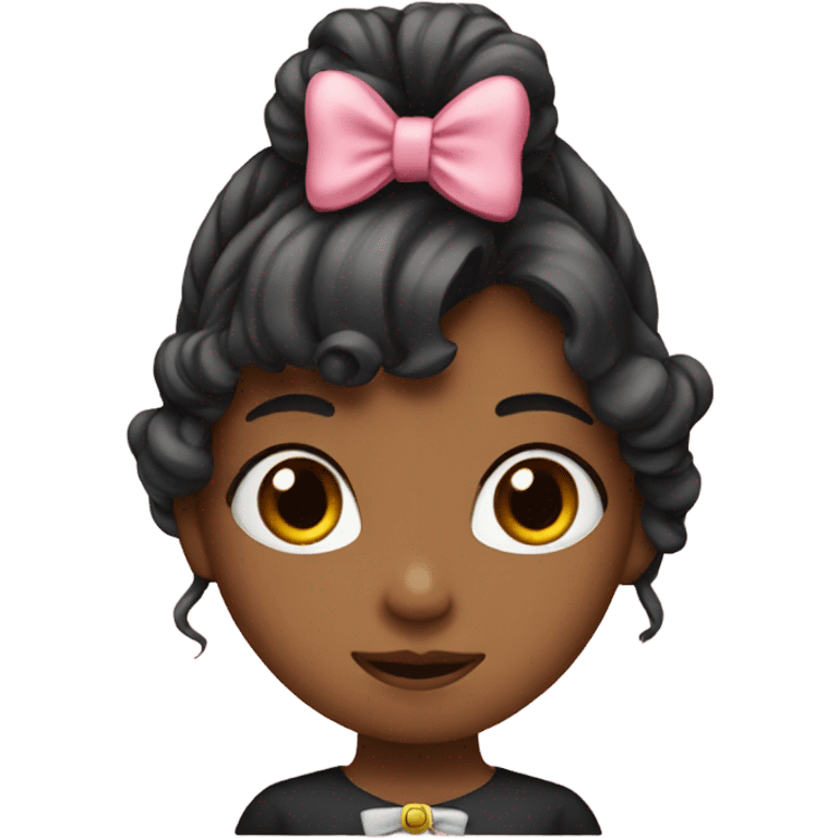 girl with a bow emoji