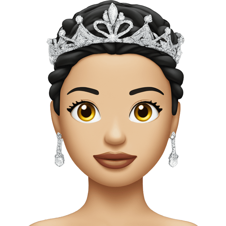 Adriana Lima wearing a tiara emoji