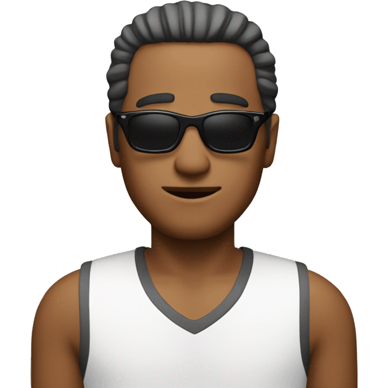 Man with bob and sunglasses emoji