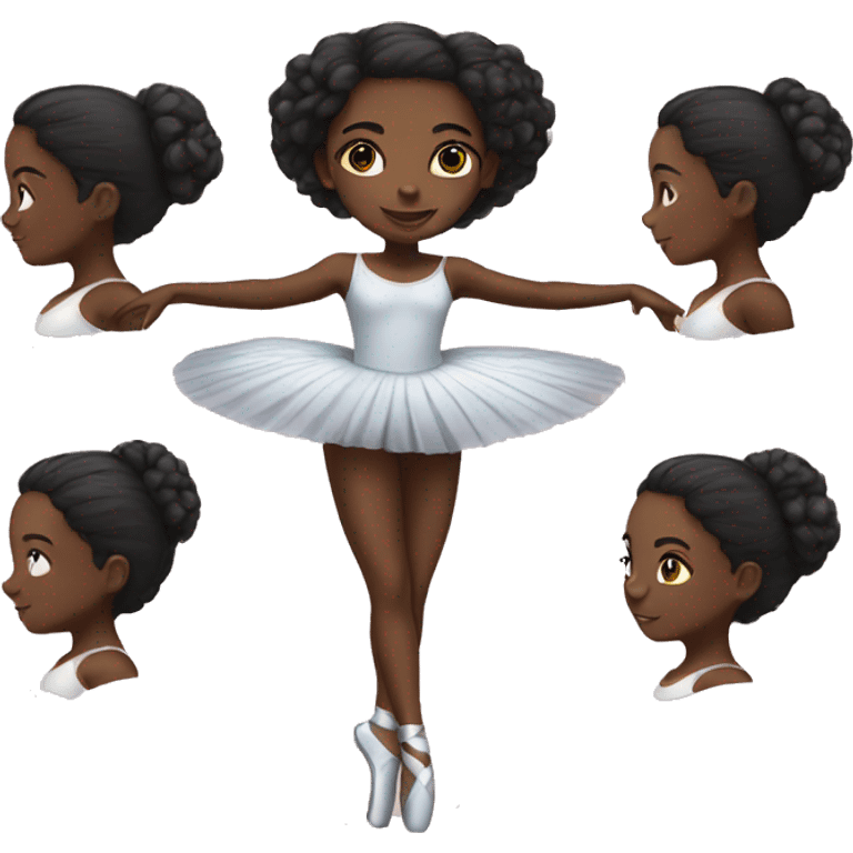 Ballet black girl emoji