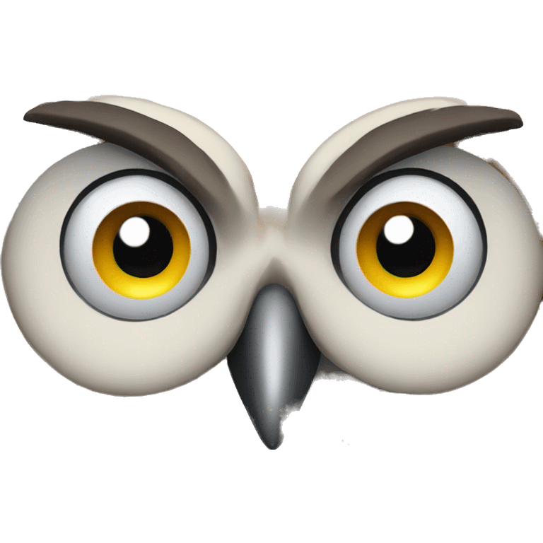 beautiful crying owl face emoji