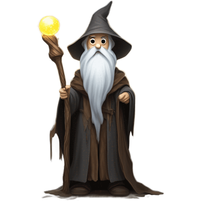 Lonely wizard emoji