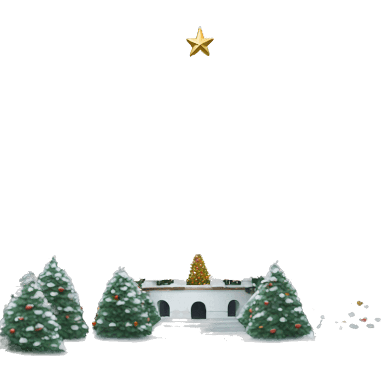 Christmas white house emoji