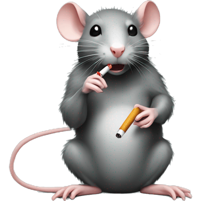 Rat with a cigarette  emoji