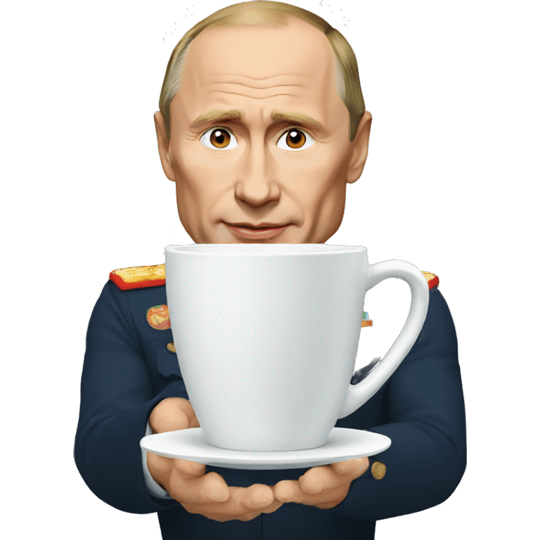 Putin and cup emoji