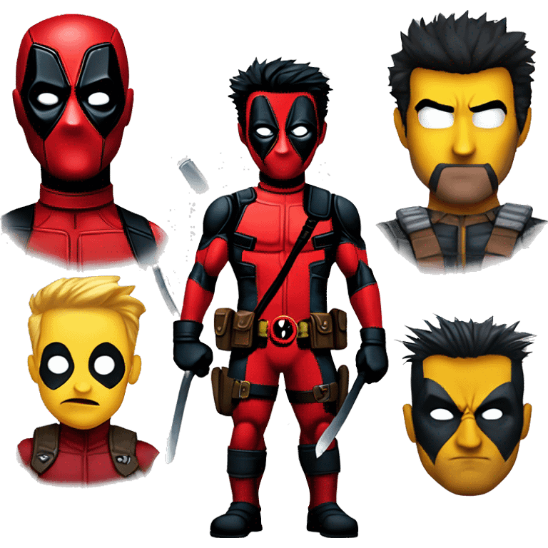 Deadpool wolverine emoji