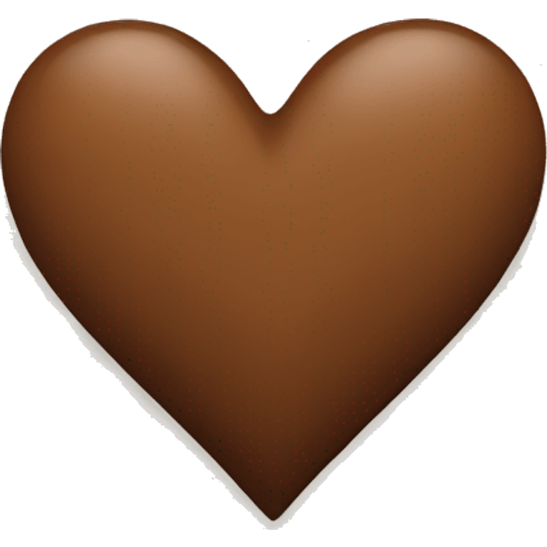 Brown heart emoji