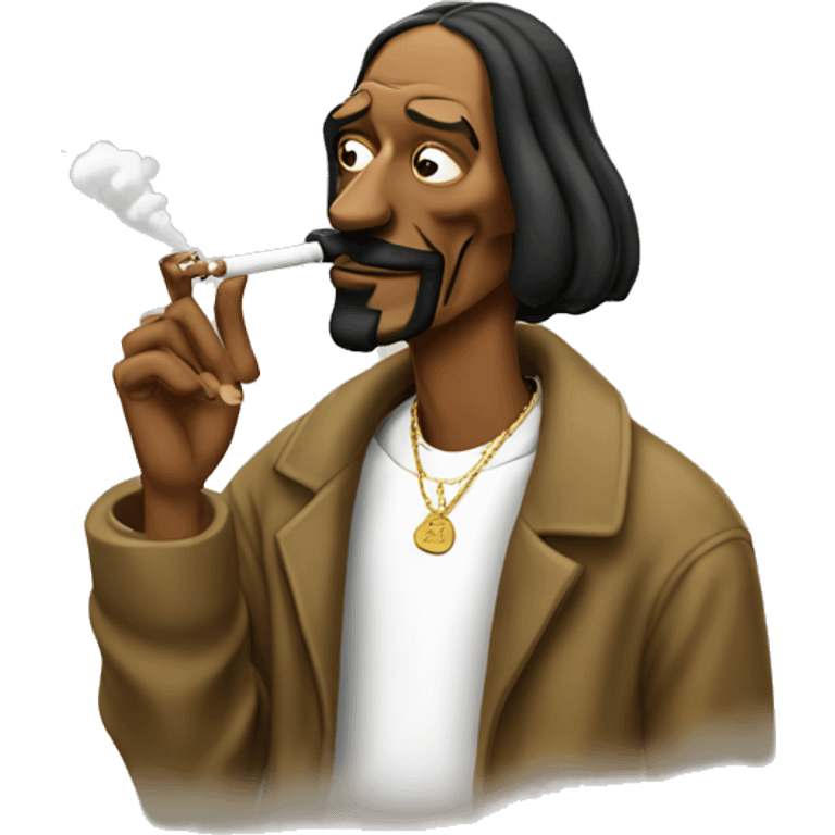 snoop dog smoking a joint emoji