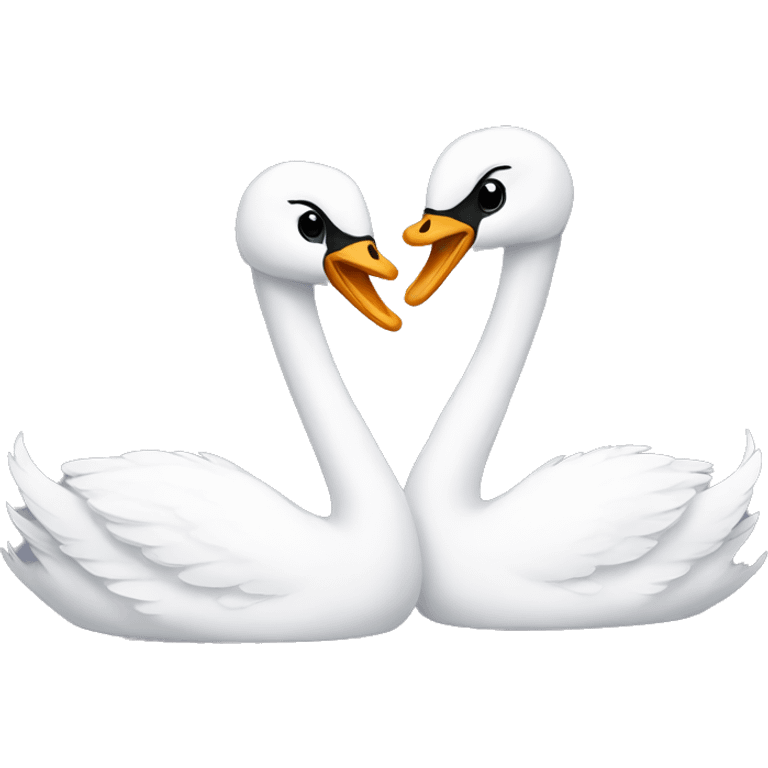 Swan couple emoji