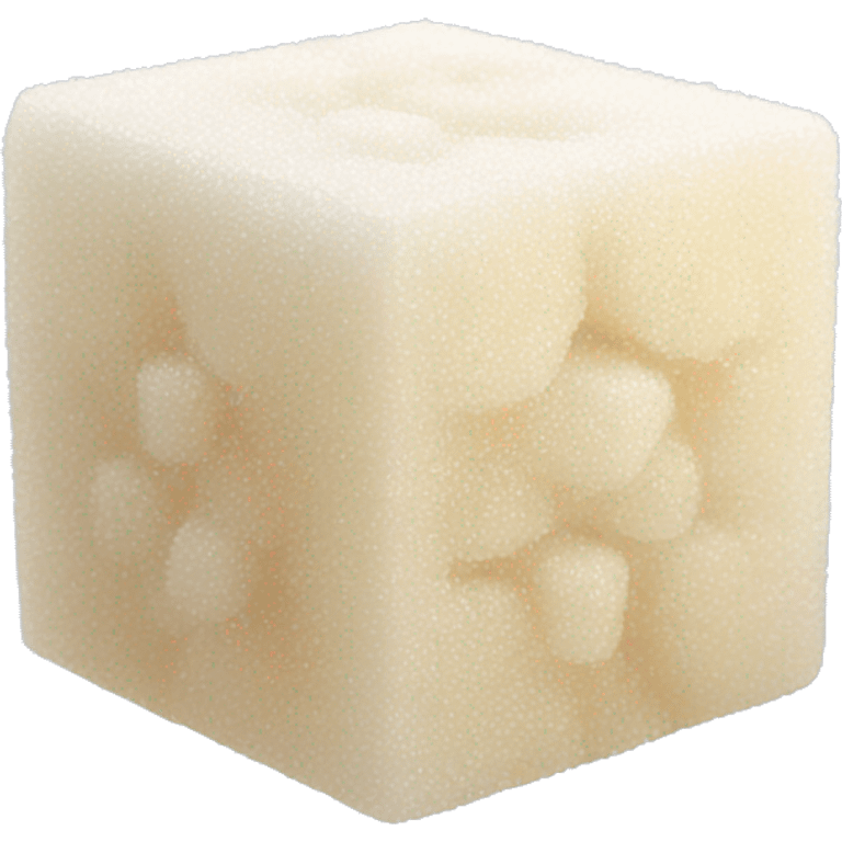 Granulated white sugar cubes emoji