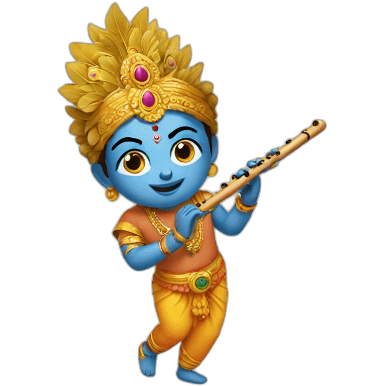 Krishna flute  emoji