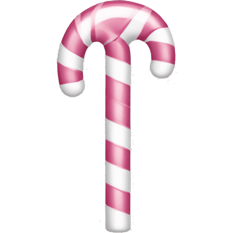 lightPink and white candy cane emoji