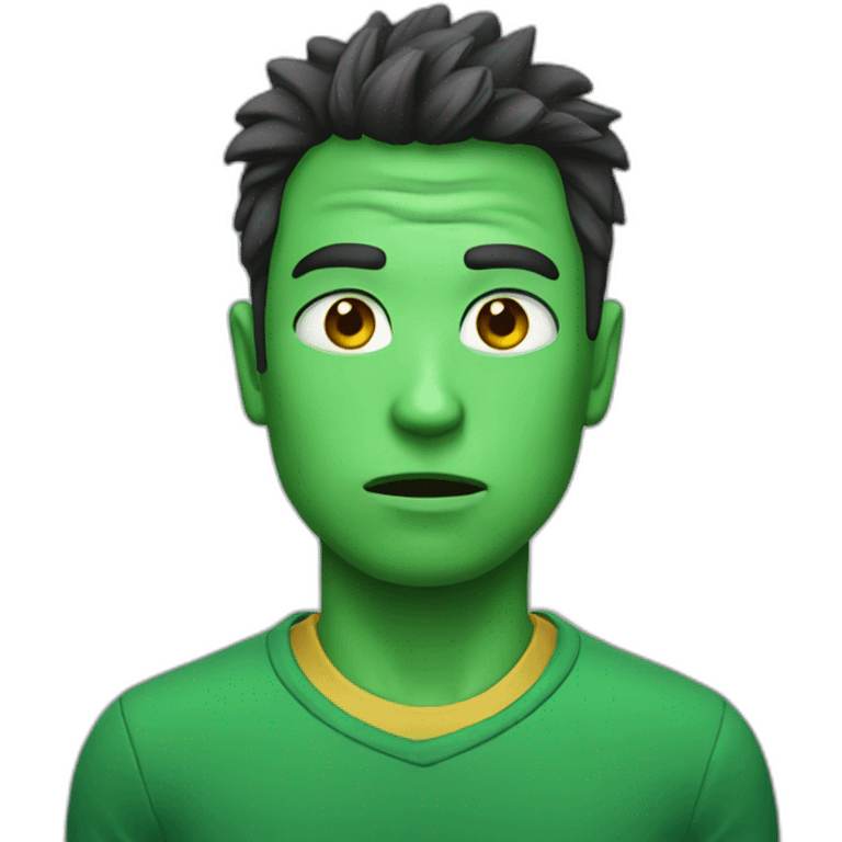 green hurt emoji