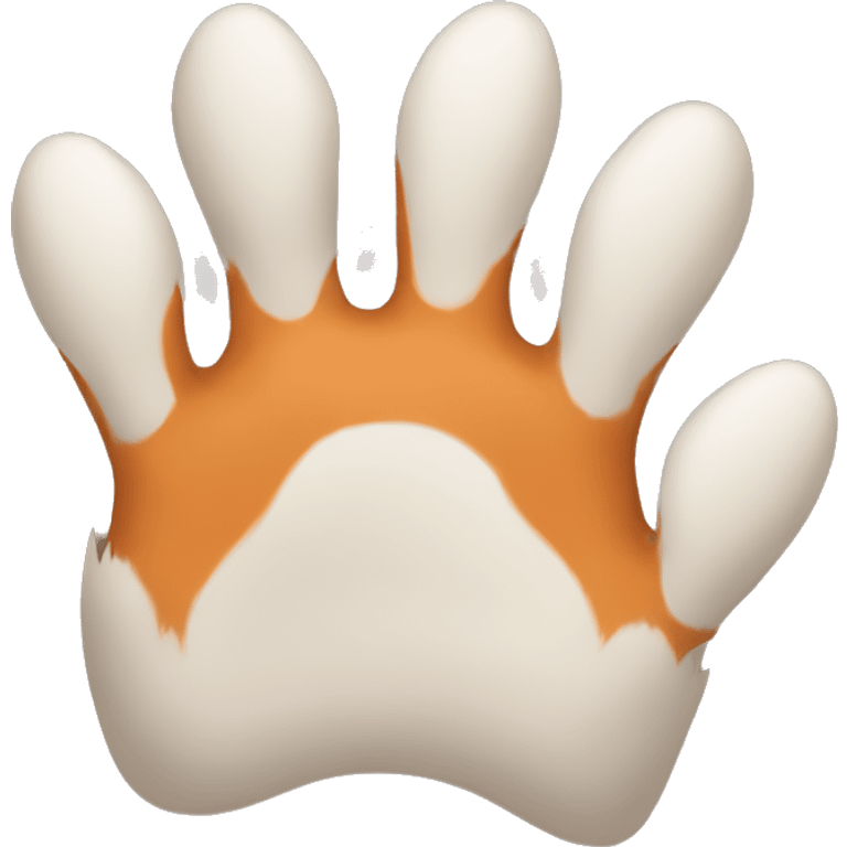 fox paws greeting emoji