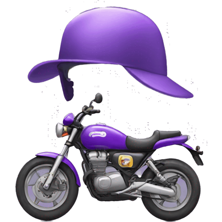 purple motorcycle emoji