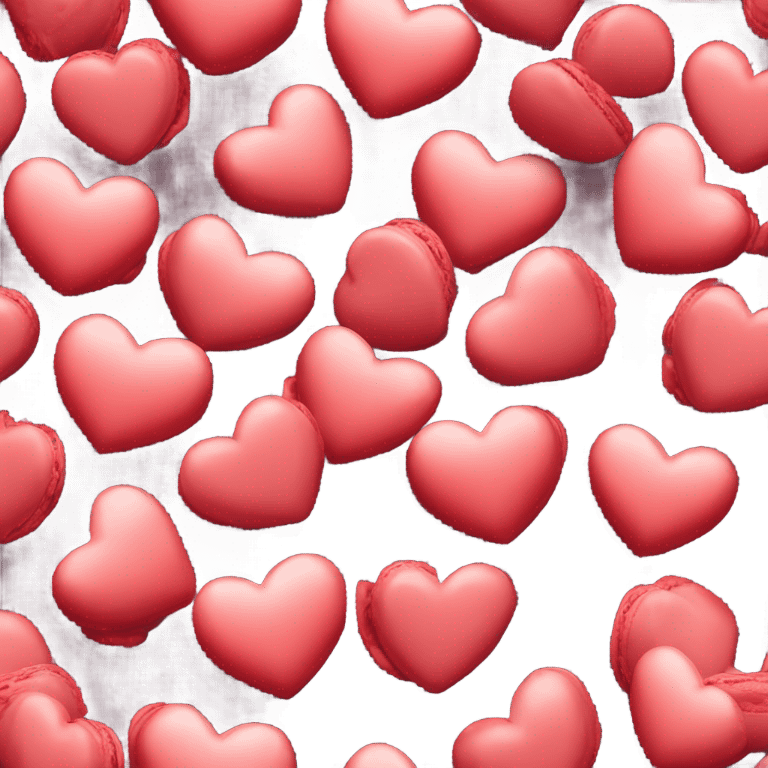 Red heart shaped macaroon  emoji