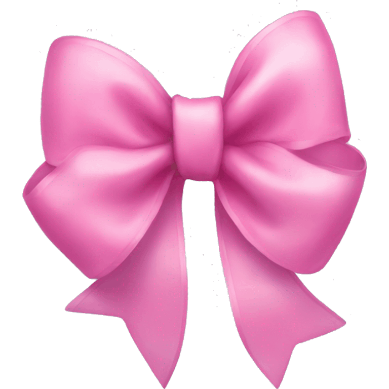 Pink cute bow emoji