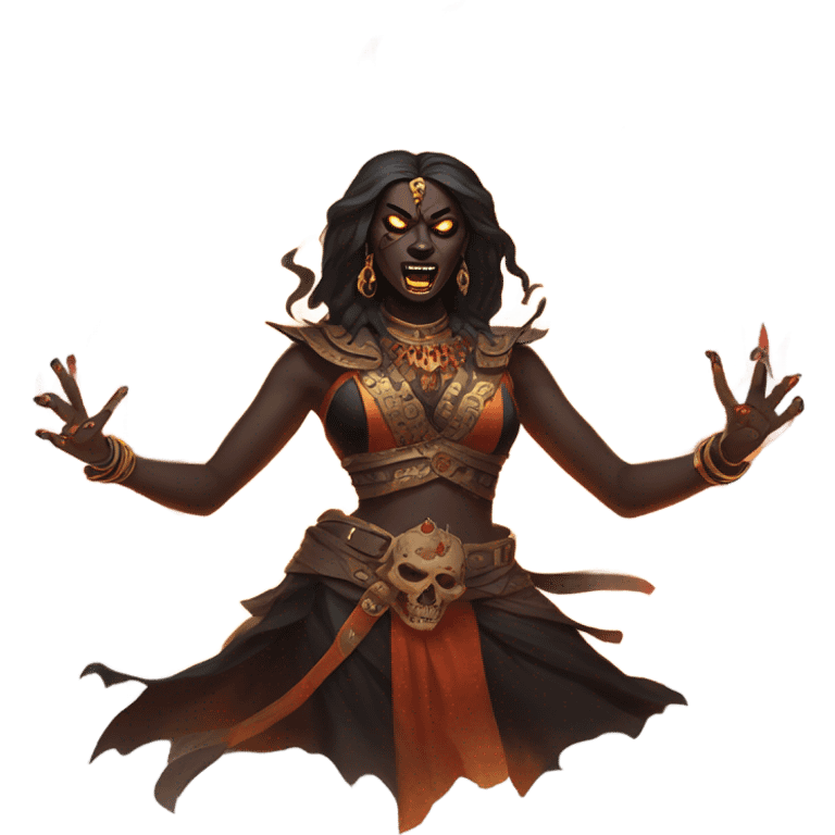 kali arising from ashes emoji