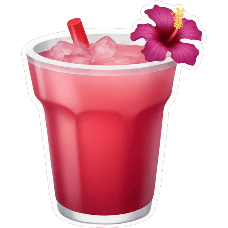 Hibiscus drink  emoji