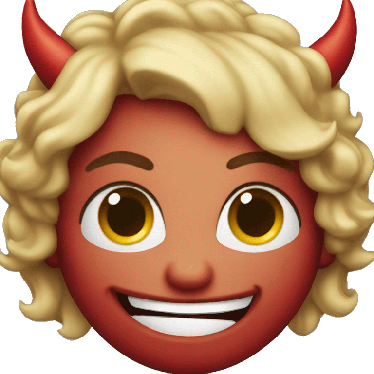 flirty devil emoji