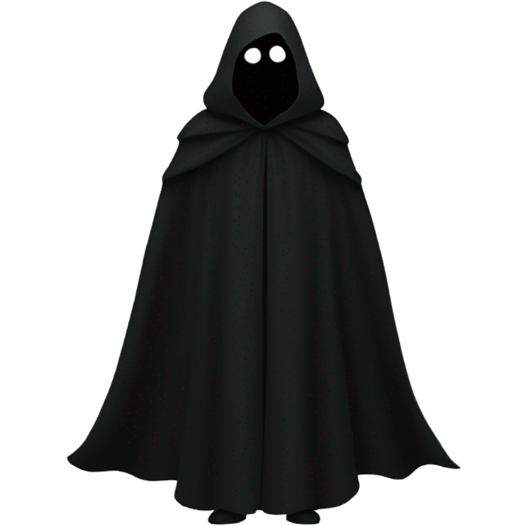 illuminati shadow figure in black cloak emoji