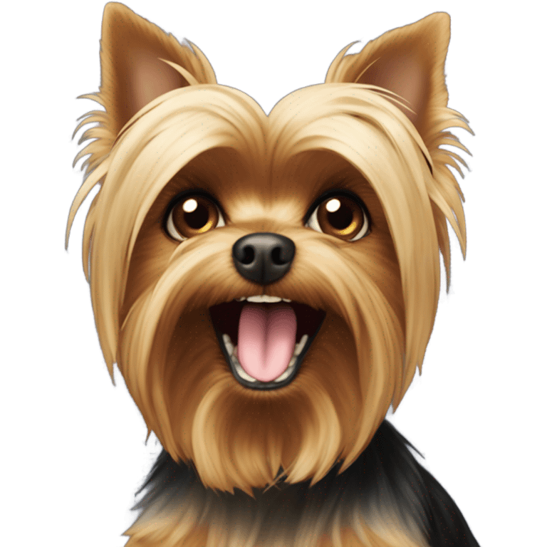 Scary dog Yorkie emoji