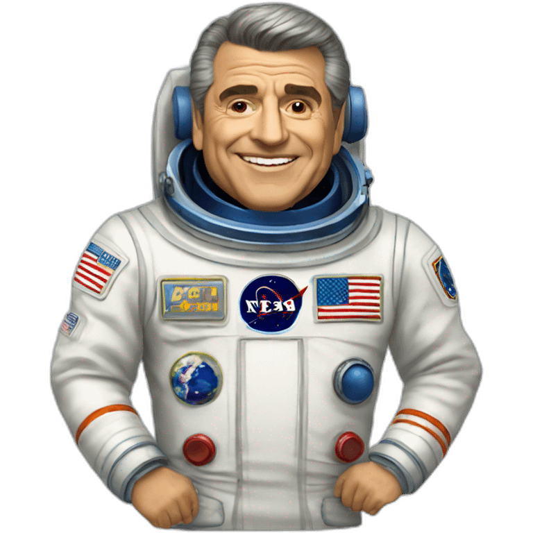 Don Francisco vestido de astronauta emoji