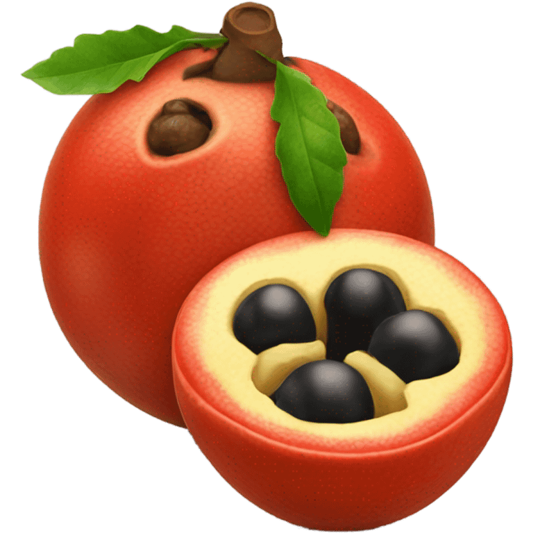 Ripe guarana berries emoji