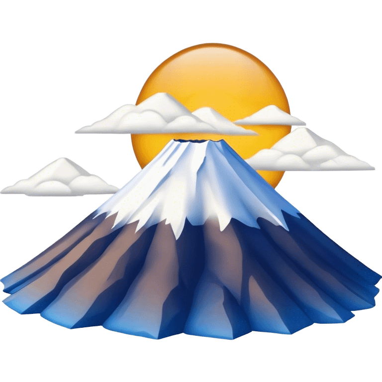 Cinematic Realistic Mount Fuji Emoji  emoji