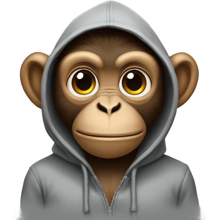 monkey with a hoodie emoji