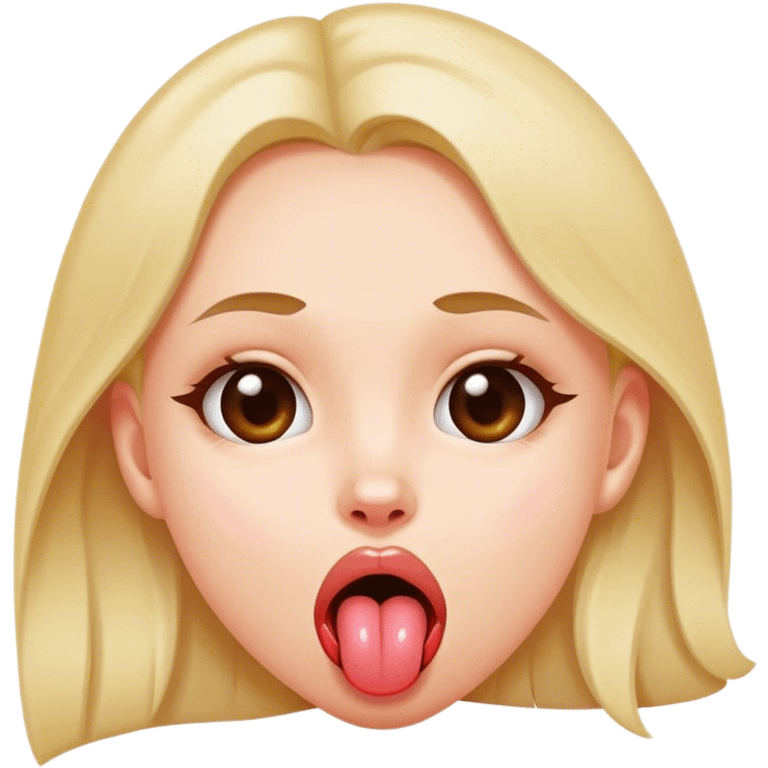 girl sticking her tongue out  emoji