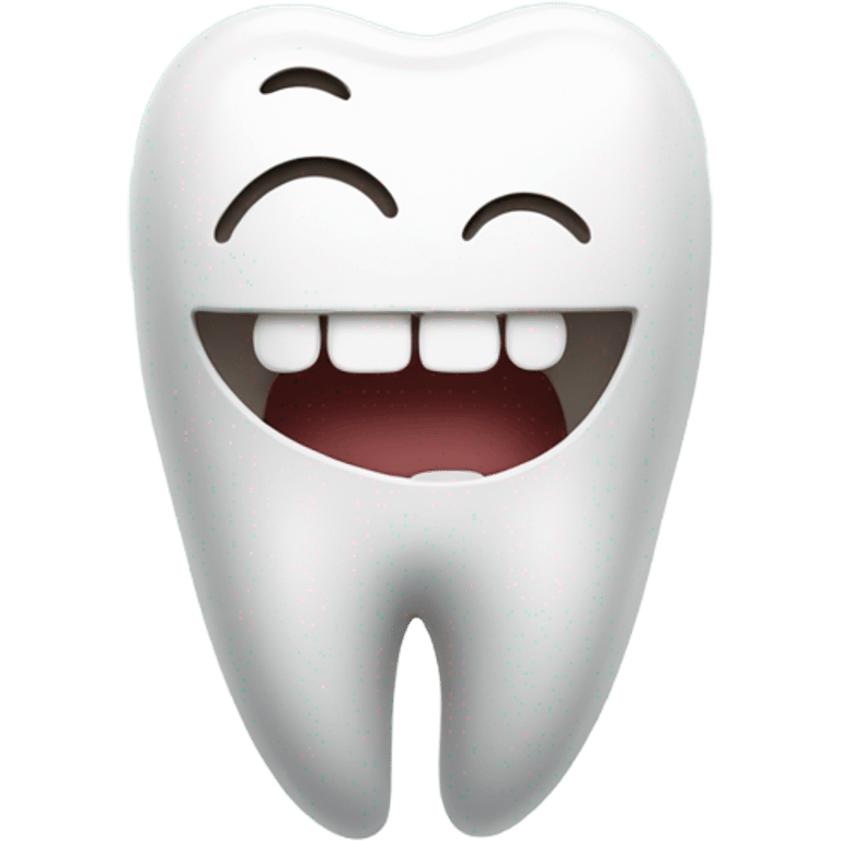 tooth inside a tooth smiling inside a tooth smiling emoji