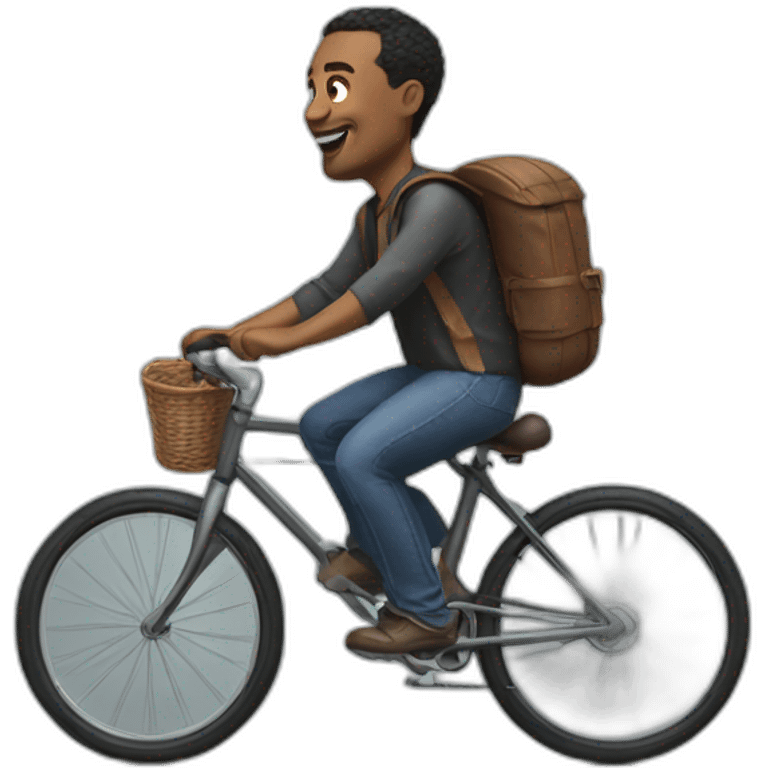 Musk riding bicycle emoji